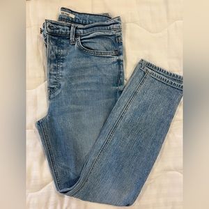 GRLFRND Karolina high rise straight-cropped jeans- size 27